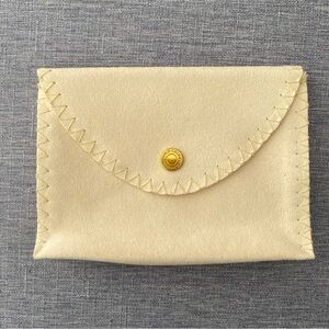 NEW High Quality CHINA GOLD Cream Like Suede Gift Pouch